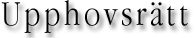 Upphovsrätt